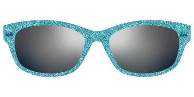 The Polarized Aquamarine Sparkle Sun Top - Front Top Thumbnail - Pair Eyewear