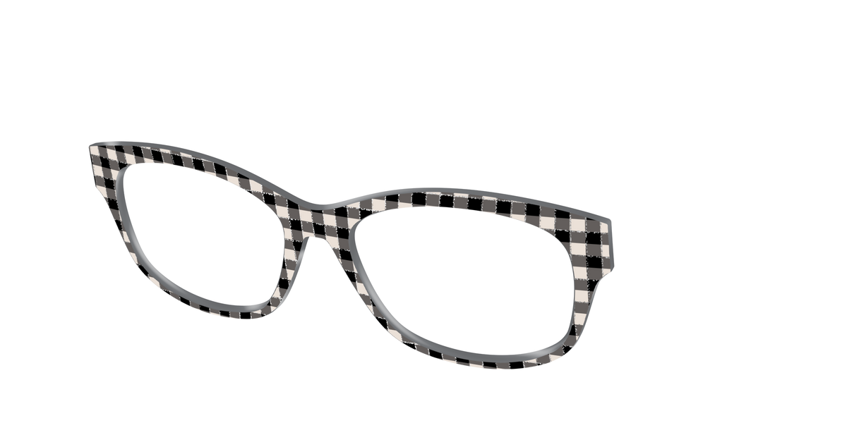 The Black Buffalo Check with Glitter - Angle Top Image - Pair Eyewear