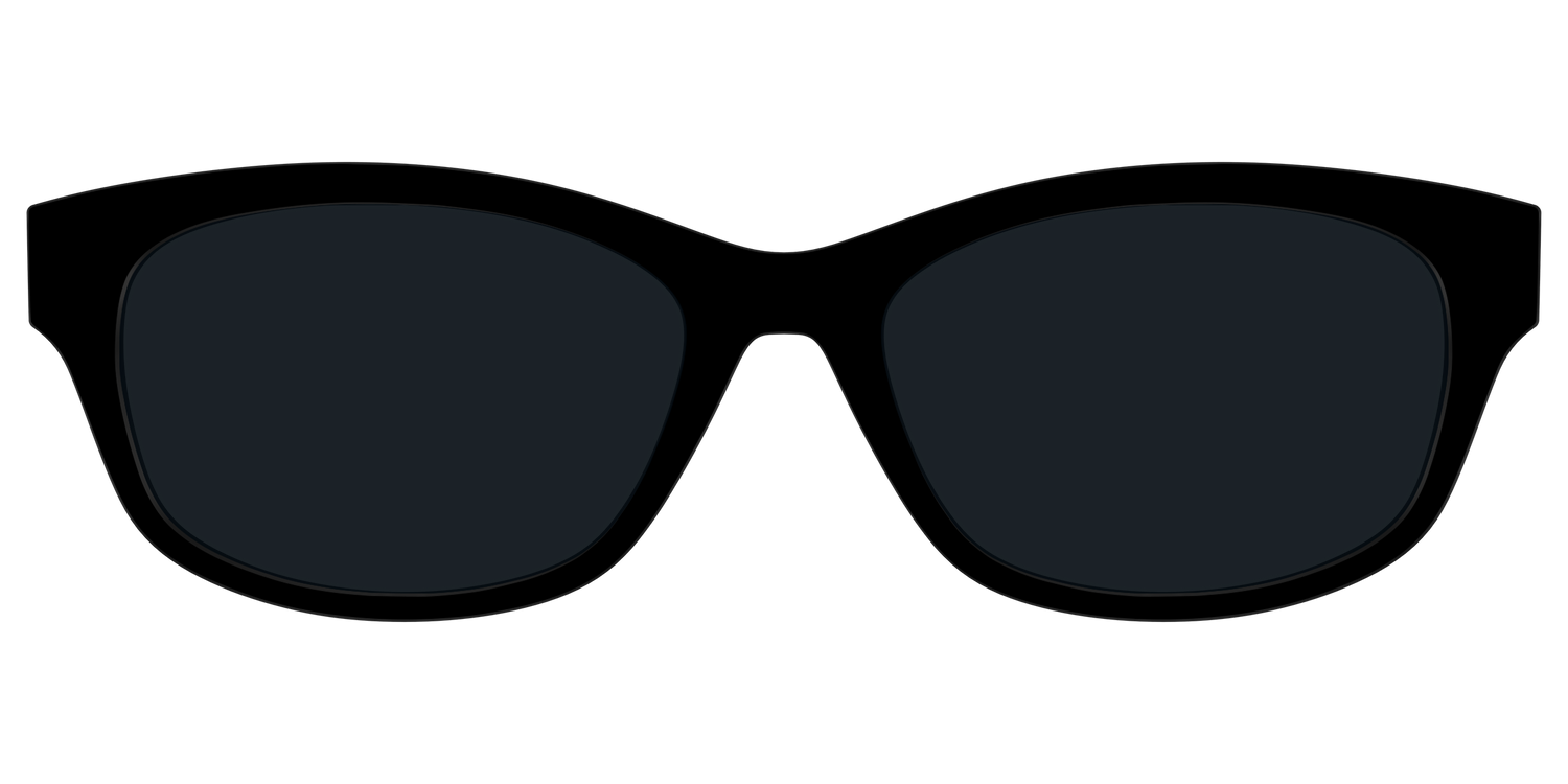 The Non-Polarized Black Sun Top - Front Top Image - Pair Eyewear