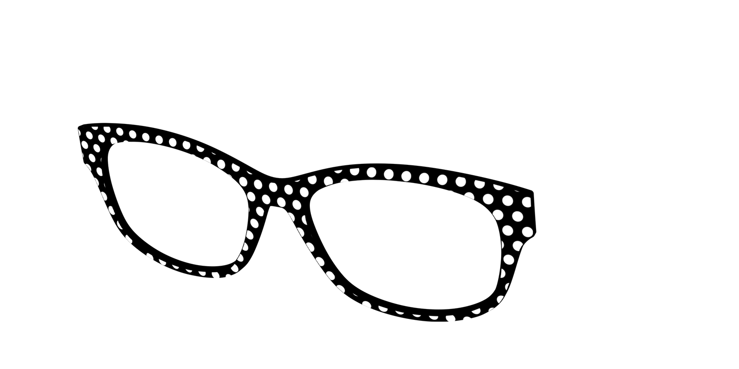 The Black Polka Dots - Angle Top Image - Pair Eyewear