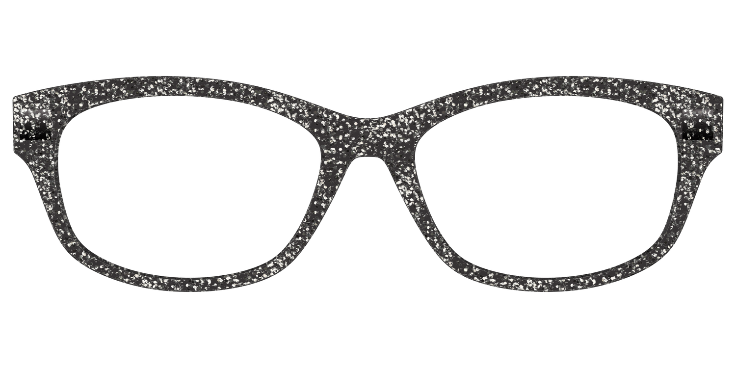 The Black Sparkle - Front Top Image - Pair Eyewear