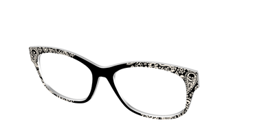 The Bone White Paisley - Angle Top Thumbnail - Pair Eyewear