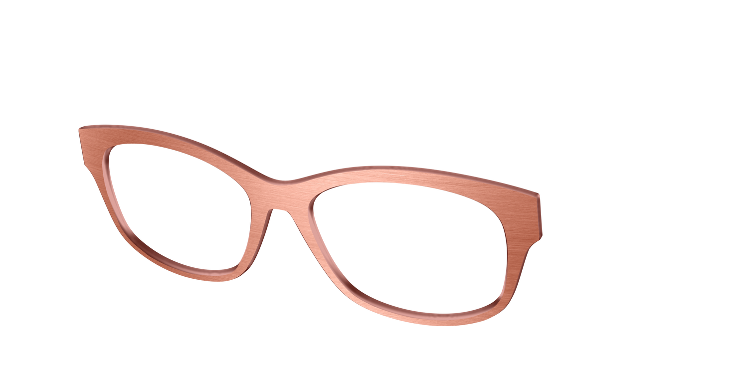 The Brushed Champagne - Angle Top Image - Pair Eyewear