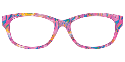 The Bubble Gum Pearl Marble - Front Top Thumbnail - Pair Eyewear