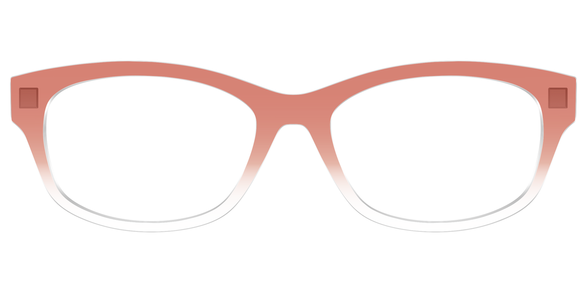 The Burnt Orange Gradient Crystal - Front Top Image - Pair Eyewear
