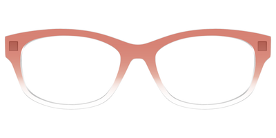 The Burnt Orange Gradient Crystal - Front Top Thumbnail - Pair Eyewear