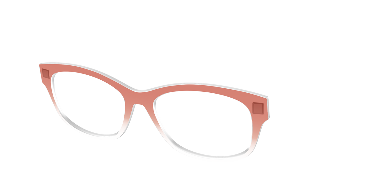 The Burnt Orange Gradient Crystal - Angle Top Image - Pair Eyewear