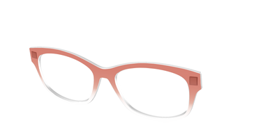 The Burnt Orange Gradient Crystal - Angle Top Thumbnail - Pair Eyewear
