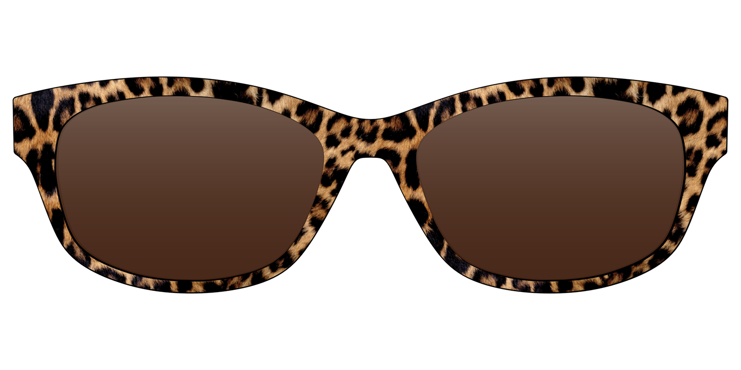 The Polarized Cheetah Spots Sun Top - Front Top Image - Pair Eyewear