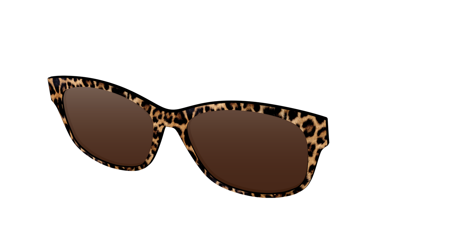 The Polarized Cheetah Spots Sun Top - Angle Top Image - Pair Eyewear