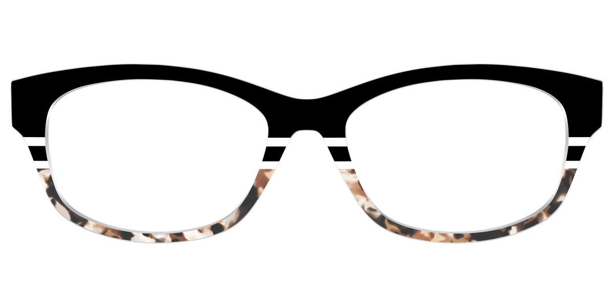 The Chic Tortoise Crystal Split - Front Top Image - Pair Eyewear