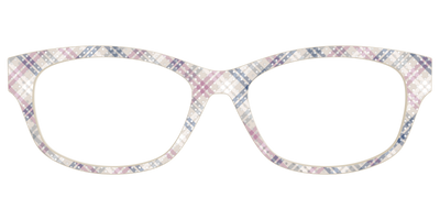 The Chiffon Plaid with Silver Foil Polka Dots - Front Top Thumbnail - Pair Eyewear