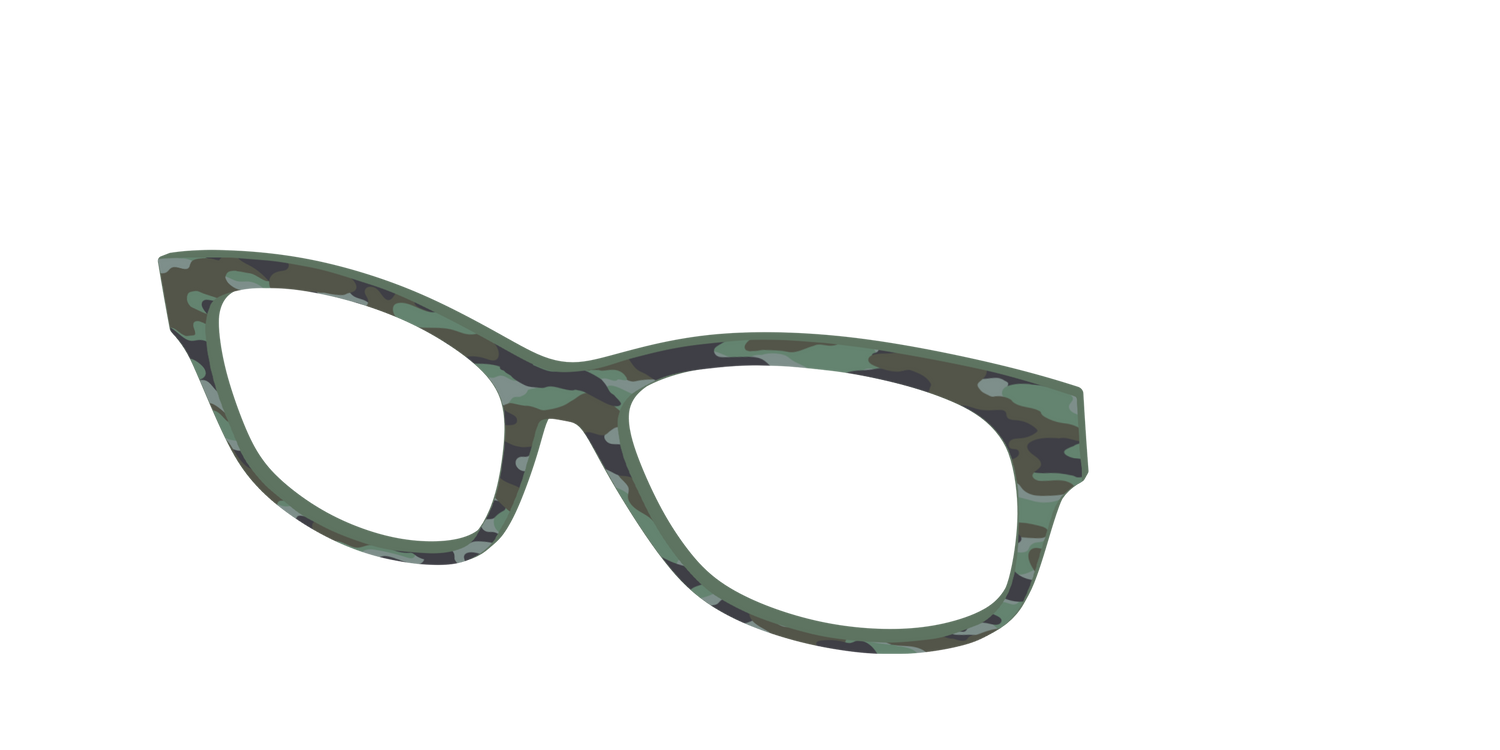 The Classic Camo - Angle Top Image - Pair Eyewear