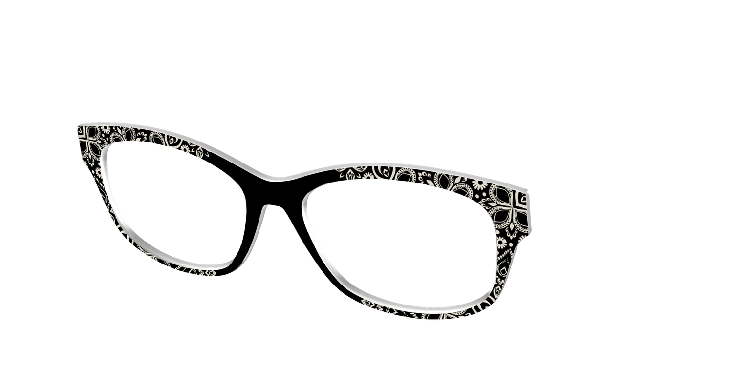The Ecru Embroidery - Angle Top Image - Pair Eyewear