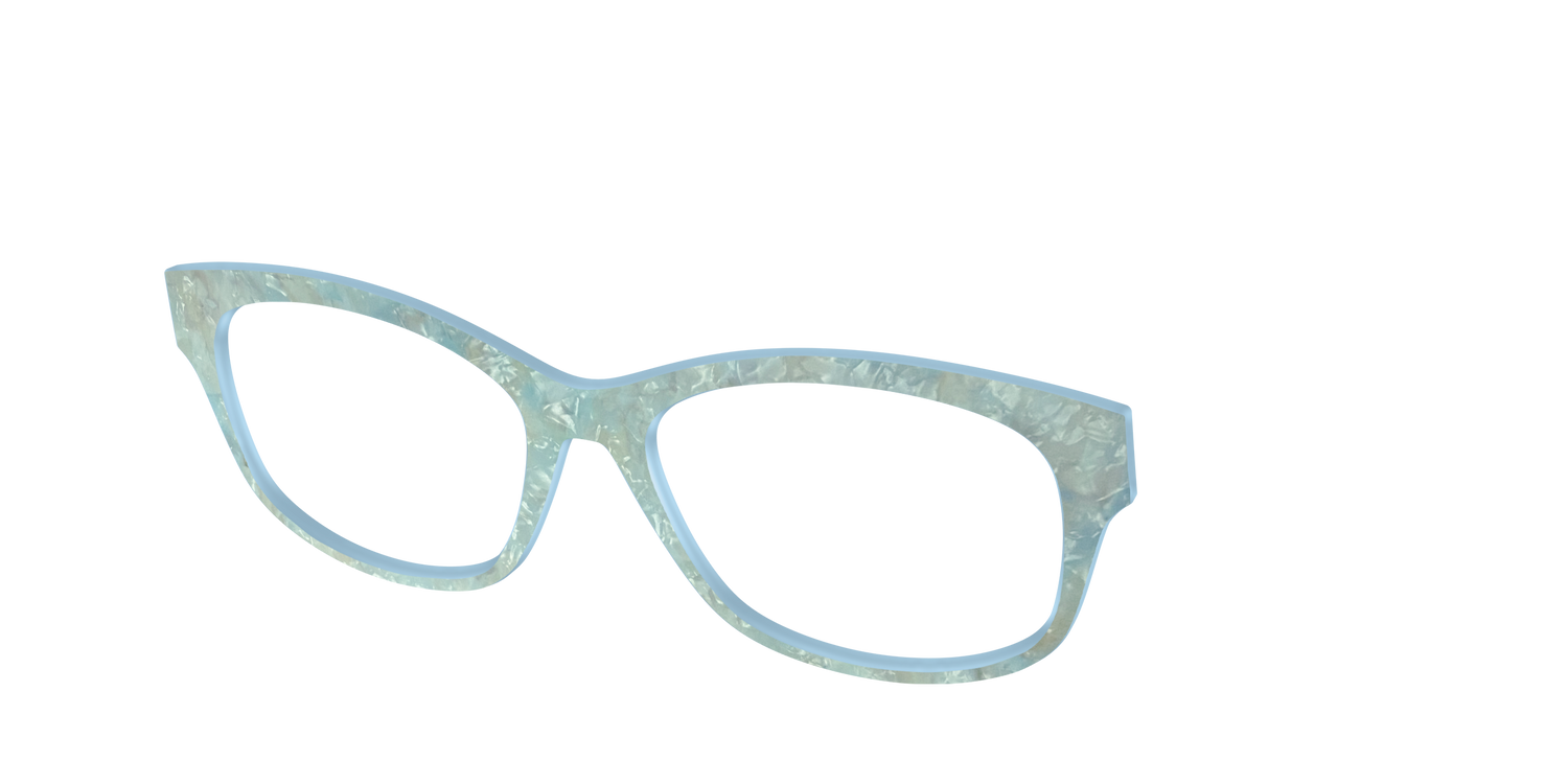 The Ethereal Pearl - Angle Top Image - Pair Eyewear
