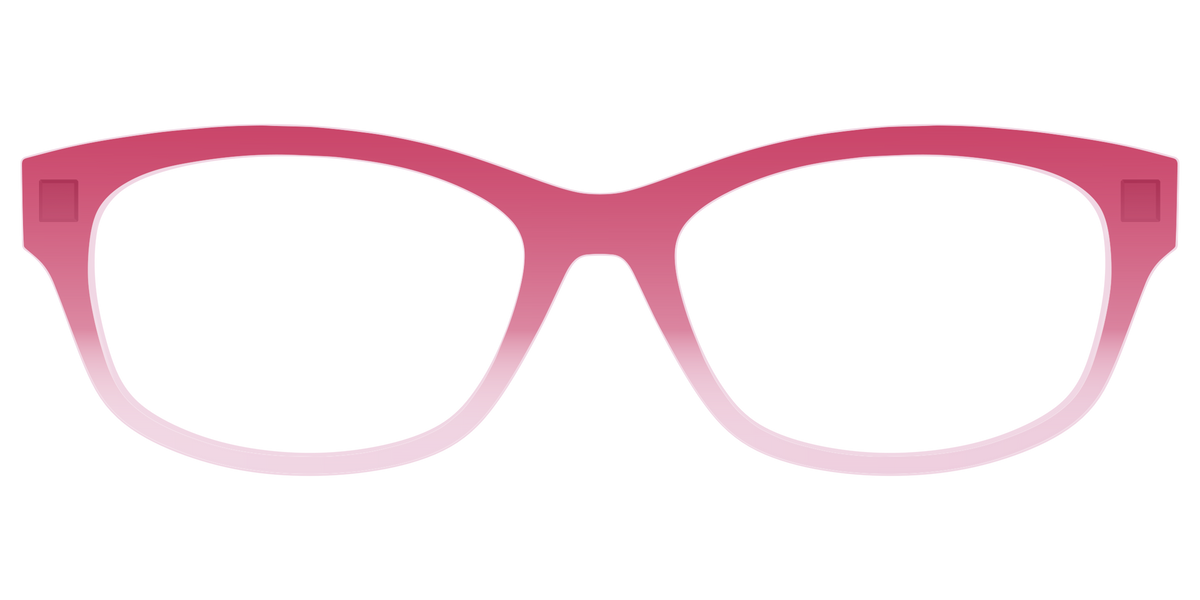 The Flamingo to Blush Gradient Crystal - Front Top Image - Pair Eyewear