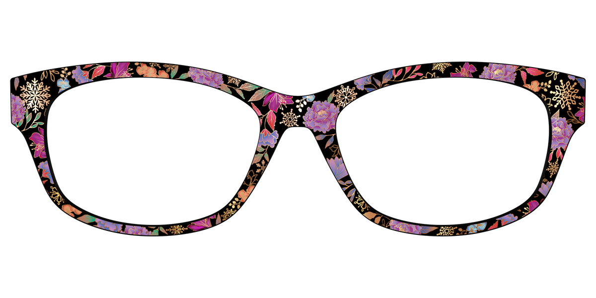 The Frosted Blossom Garden with Foil - Front Top Image - Pair Eyewear