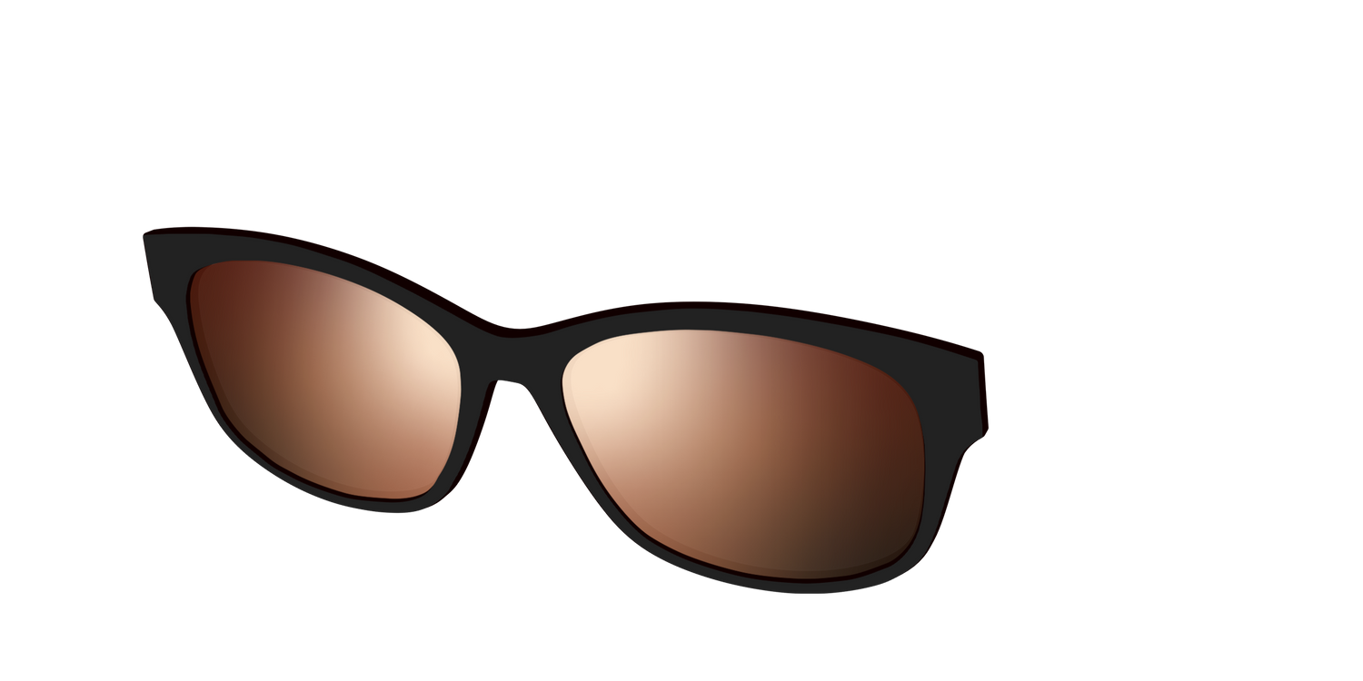 The Polarized Gold Reflective Sun Top - Angle Top Image - Pair Eyewear