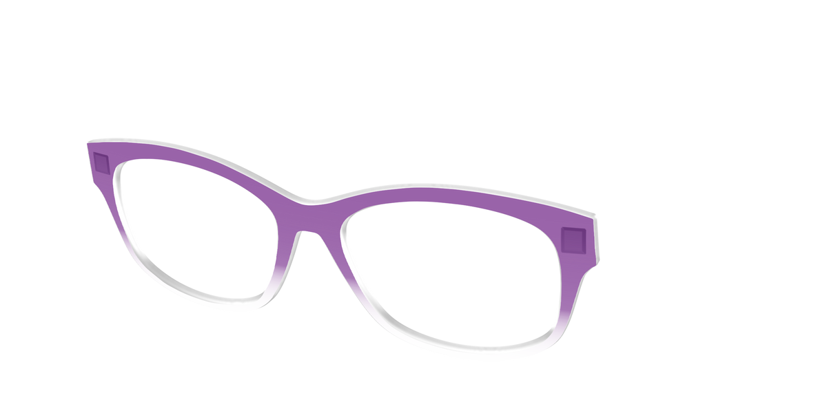 The Grape Gradient Crystal - Angle Top Image - Pair Eyewear