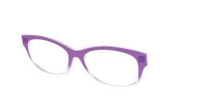 The Grape Gradient Crystal - Angle Top Thumbnail - Pair Eyewear