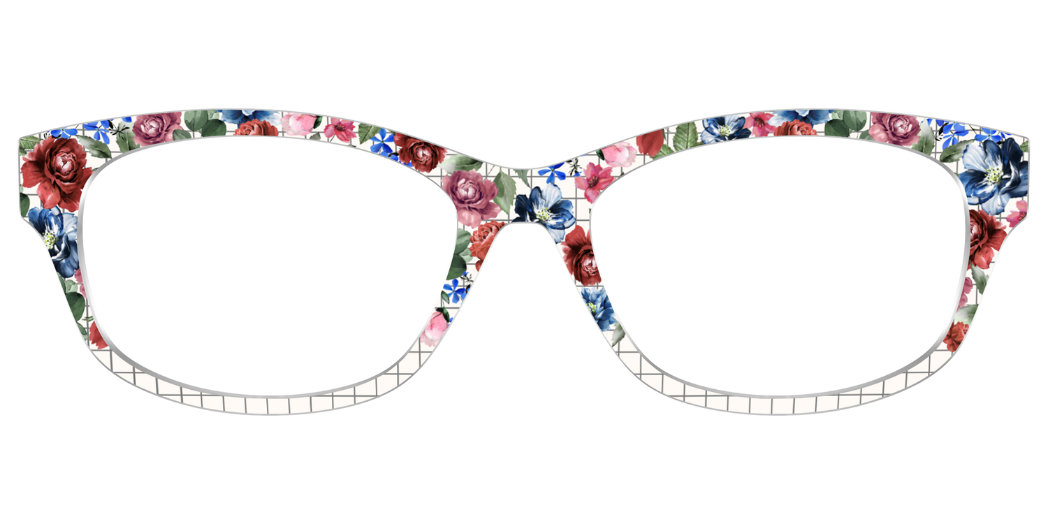 The Graph Paper Floral - Front Top Image - Pair Eyewear