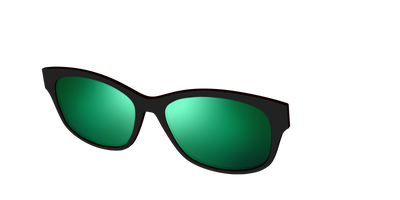The Polarized Green Reflective Sun Top - Angle Top Thumbnail - Pair Eyewear
