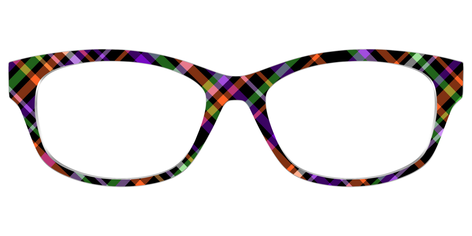 The Hexed Plaid - Front Top Image - Pair Eyewear
