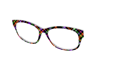 The Hexed Plaid - Angle Top Thumbnail - Pair Eyewear