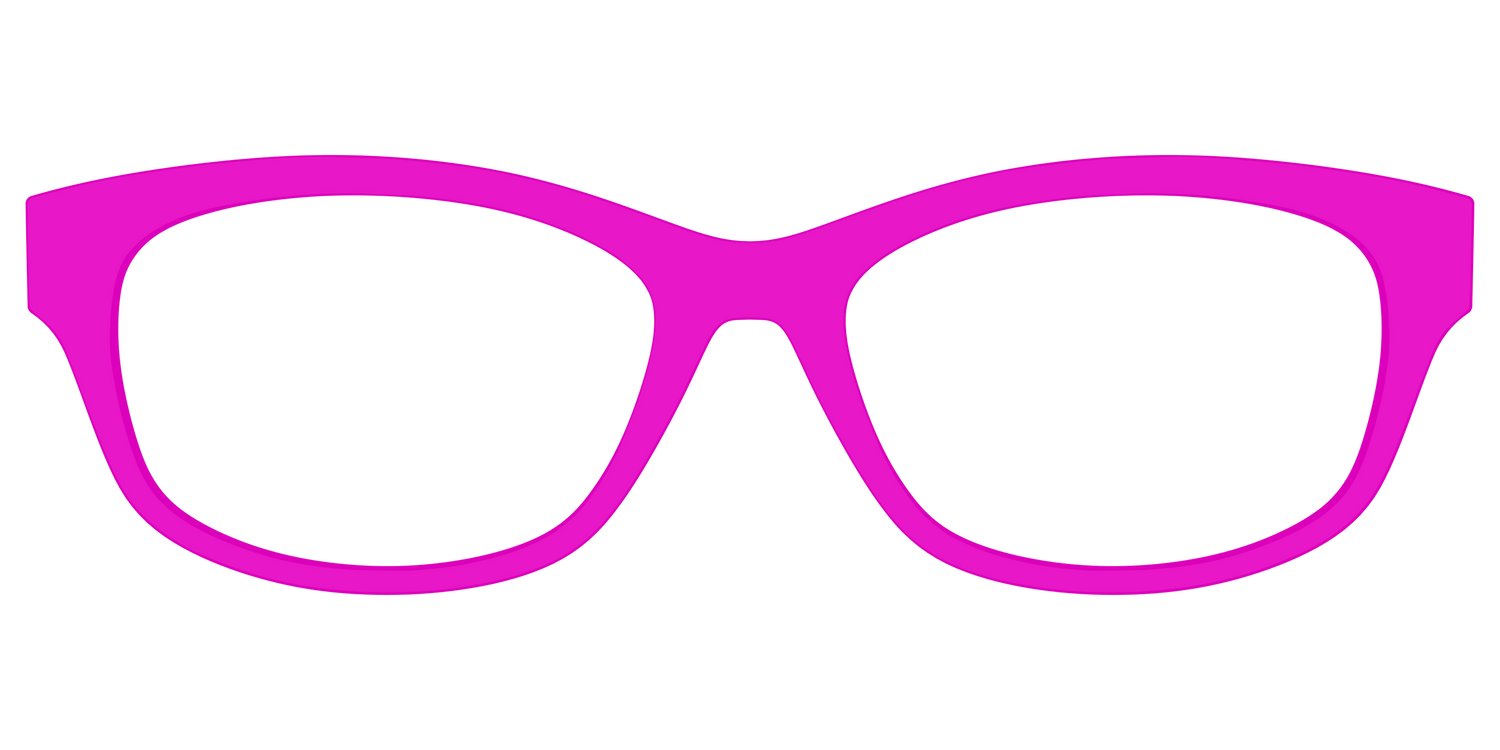 The Hot Pink - Front Top Image - Pair Eyewear