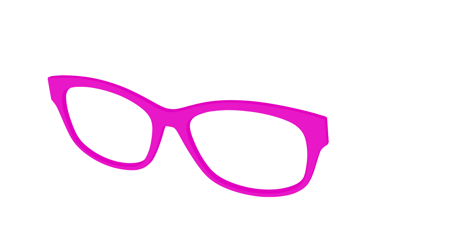The Hot Pink - Angle Top Image - Pair Eyewear