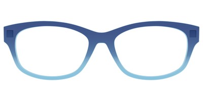 The Indigo to Sky Blue Gradient Crystal - Front Top Thumbnail - Pair Eyewear