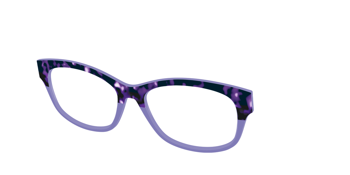 The Iris Tortoise Crystal Split - Angle Top Image - Pair Eyewear