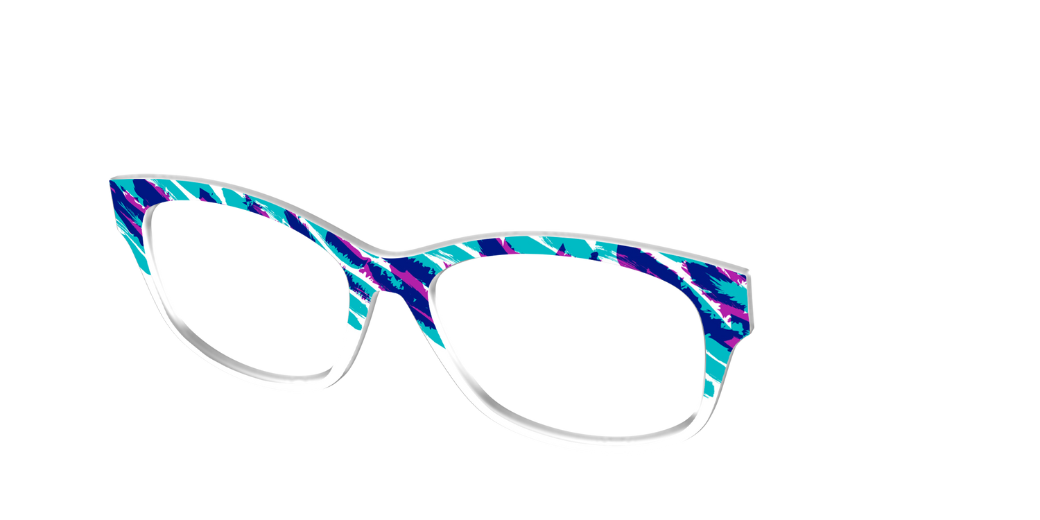 The Jazzy Scribble - Angle Top Image - Pair Eyewear