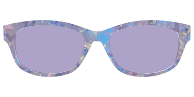 The Lavender Pearl Tort With Celestial Purple lens - Front Top Thumbnail - Pair Eyewear