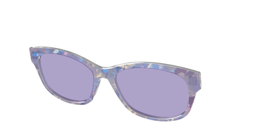 The Lavender Pearl Tort With Celestial Purple lens - Angle Top Thumbnail - Pair Eyewear