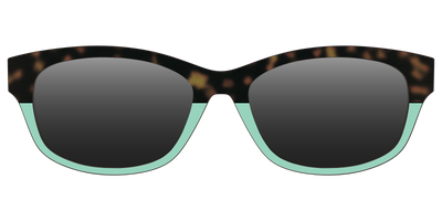 The Polarized Matcha Split Sun Top - Front Top Thumbnail - Pair Eyewear