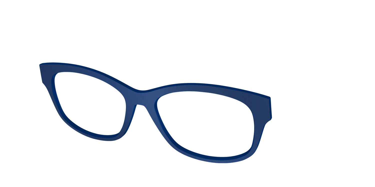 The Matte Navy - Angle Top Image - Pair Eyewear