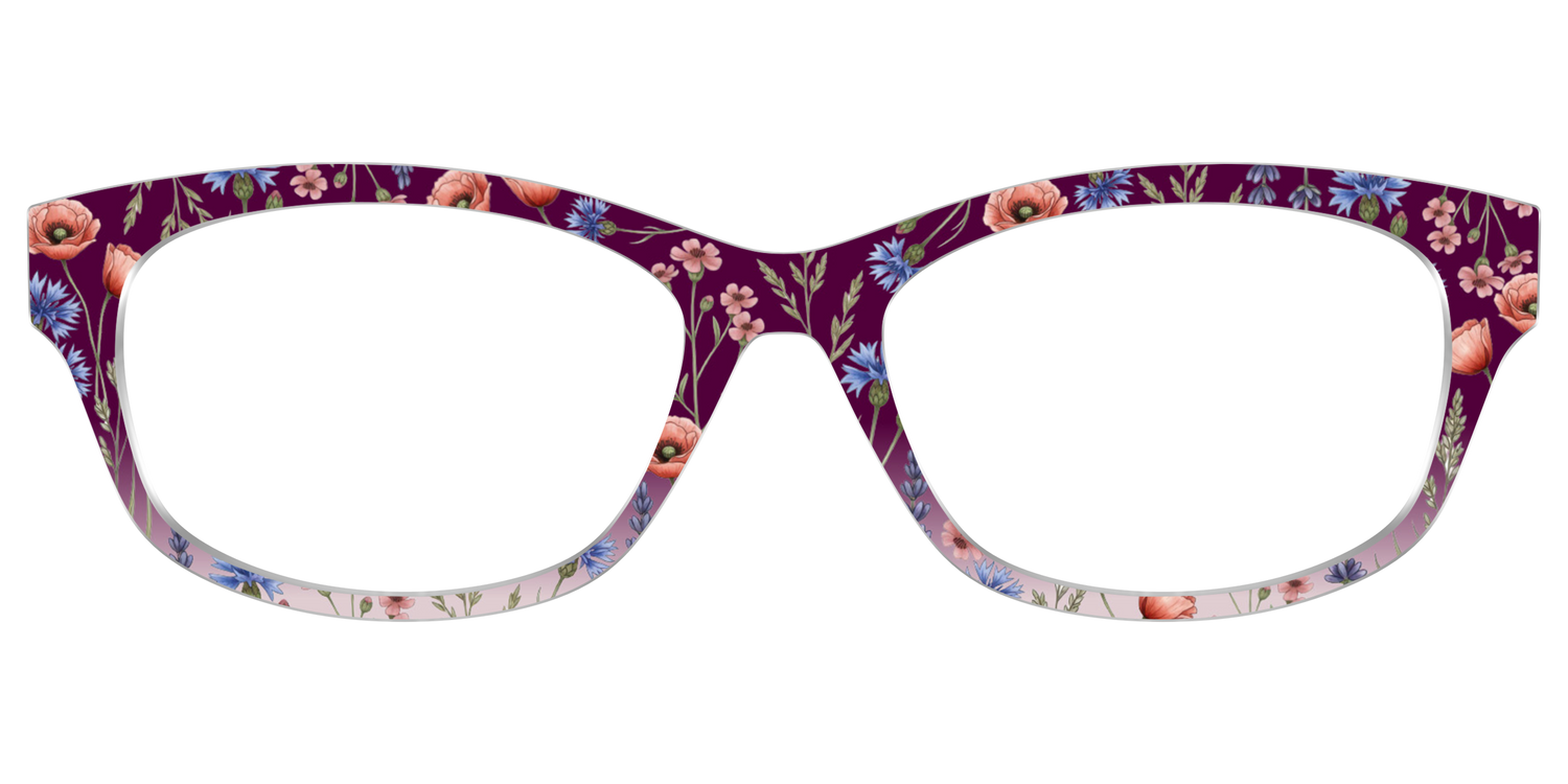 The Mulberry Floral Dip-Dye - Front Top Image - Pair Eyewear