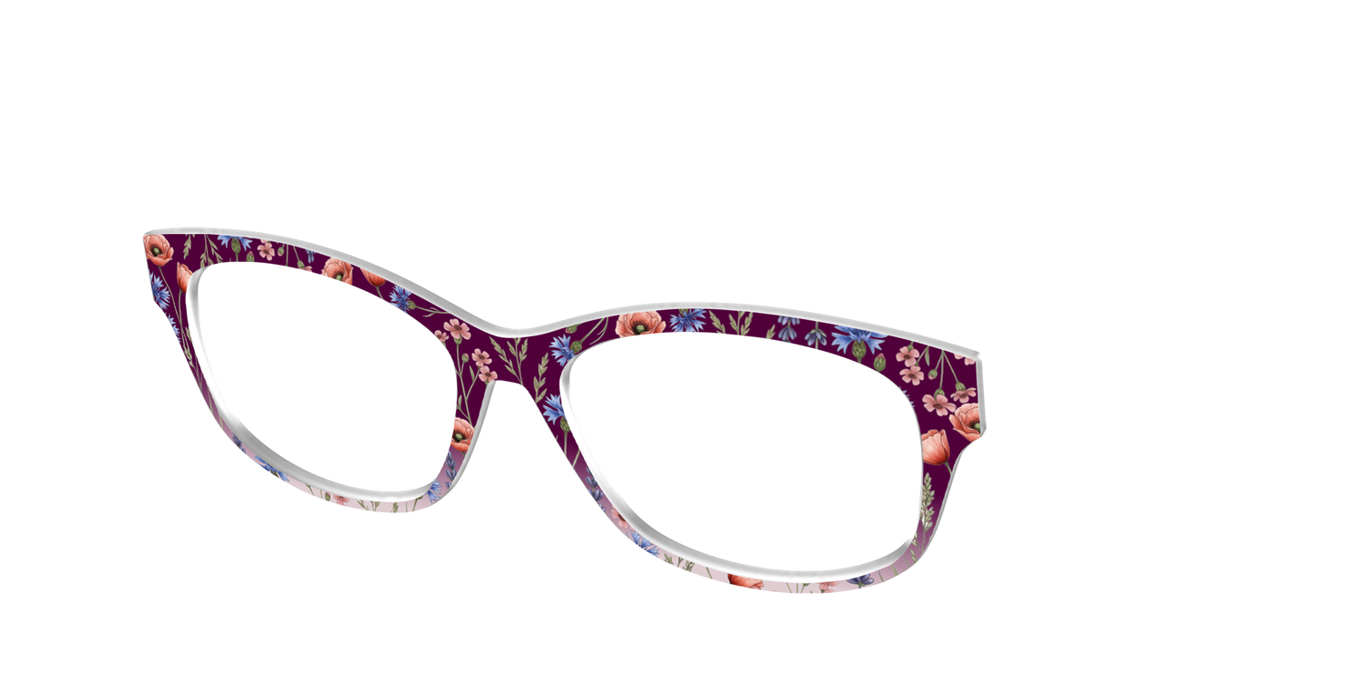 The Mulberry Floral Dip-Dye - Angle Top Image - Pair Eyewear
