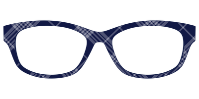 The Navy Twill Plaid - Front Top Thumbnail - Pair Eyewear