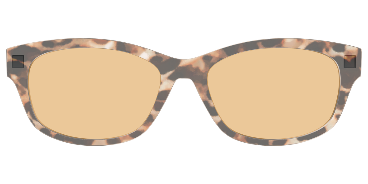 The Neutral Tort Crystal With Umber Brown lens - Front Top Image - Pair Eyewear