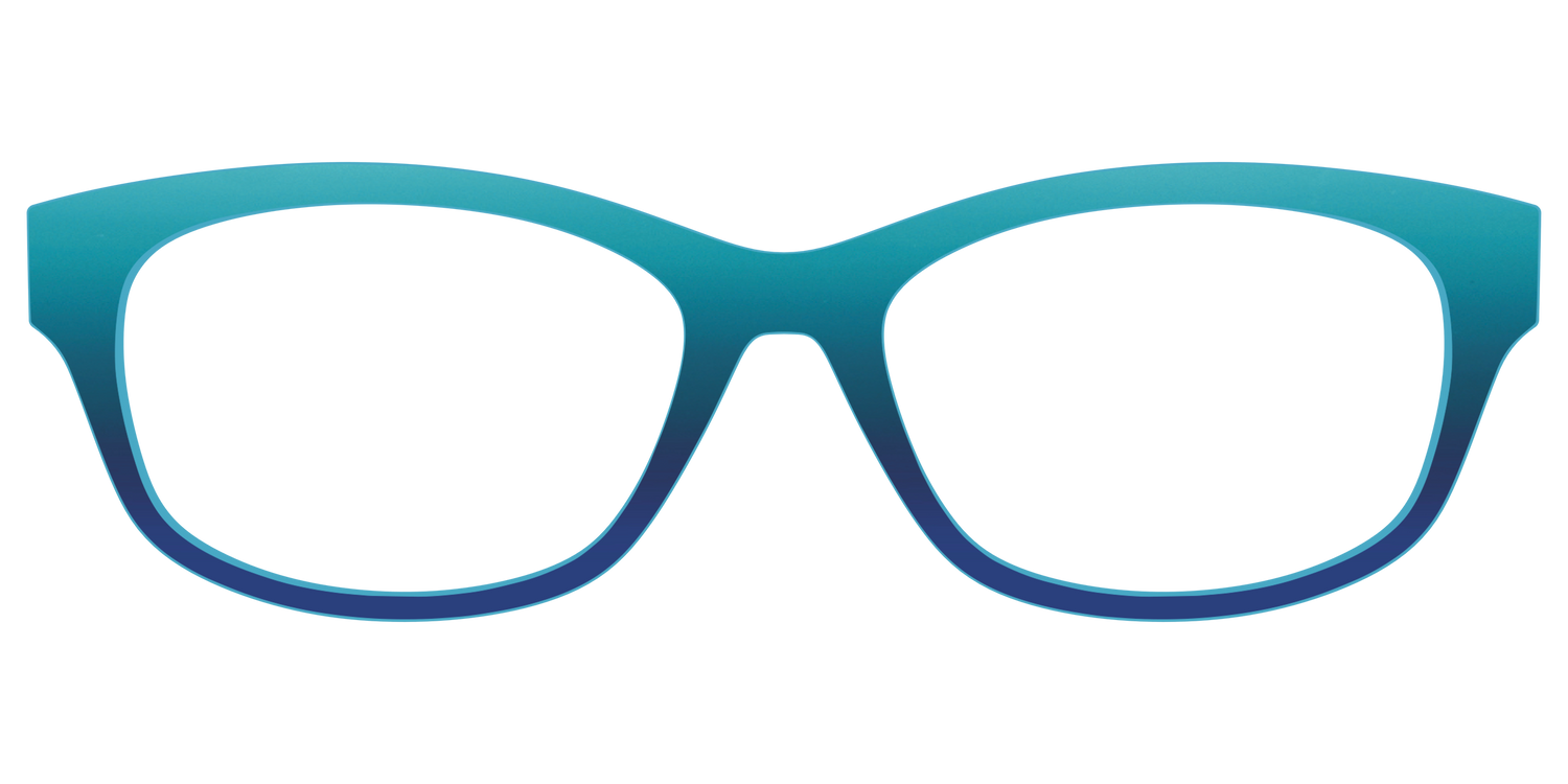 The Ocean Blue - Front Top Image - Pair Eyewear