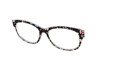 The Pallid Paint Splatter - Angle Top Thumbnail - Pair Eyewear