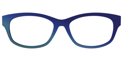 The Peacock Ombre - Front Top Thumbnail - Pair Eyewear