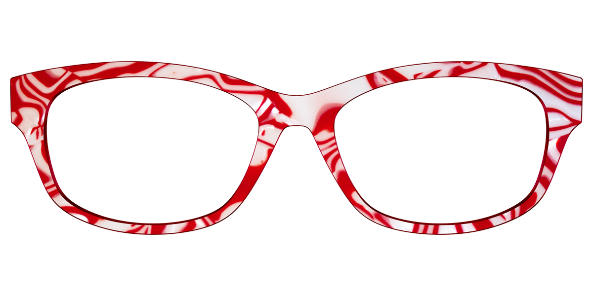 The Peppermint Swirl - Front Top Image - Pair Eyewear