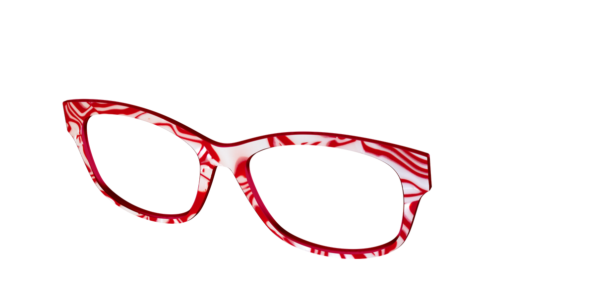 The Peppermint Swirl - Angle Top Image - Pair Eyewear