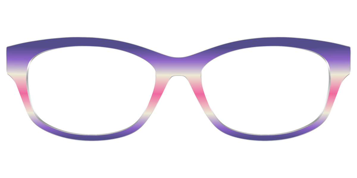 The Petunia Haze Gradient - Front Top Image - Pair Eyewear