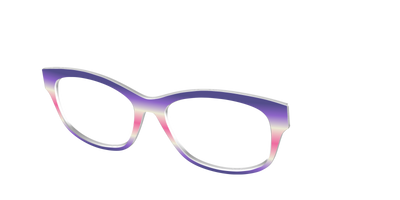 The Petunia Haze Gradient - Angle Top Thumbnail - Pair Eyewear