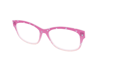 The Pink Butterfly Sparkle Crystal - Angle Top Thumbnail - Pair Eyewear