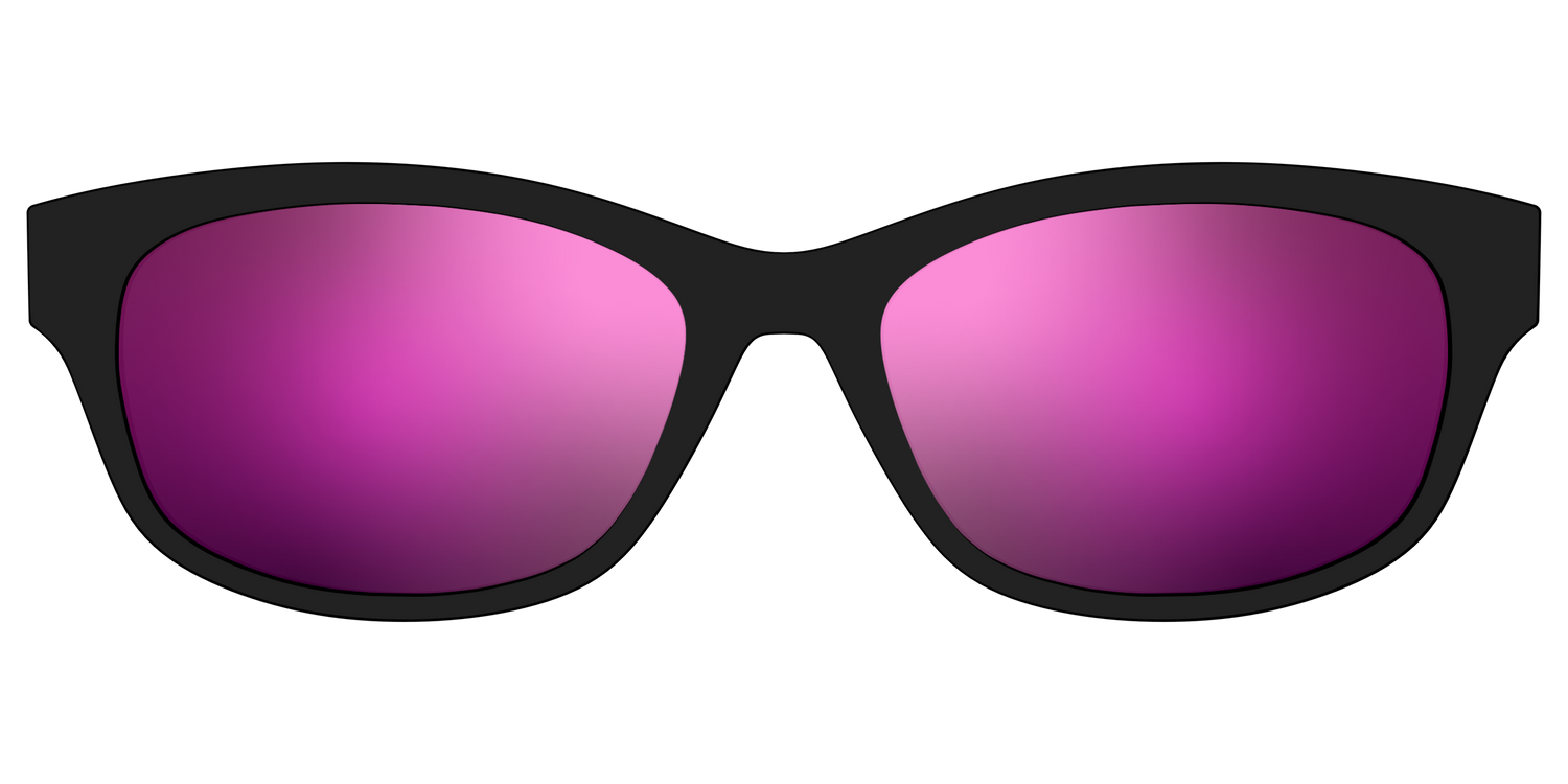 The Polarized Pink Reflective Sun Top - Front Top Image - Pair Eyewear